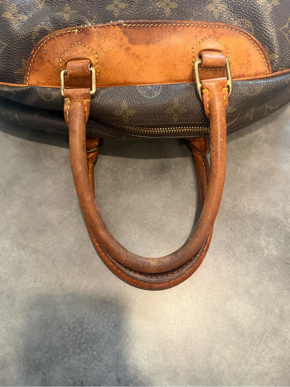 Louis Vuitton 1997 Deauville Bag in Brown Monogram Canvas Vintage Good Condtion - Picture 14 of 16